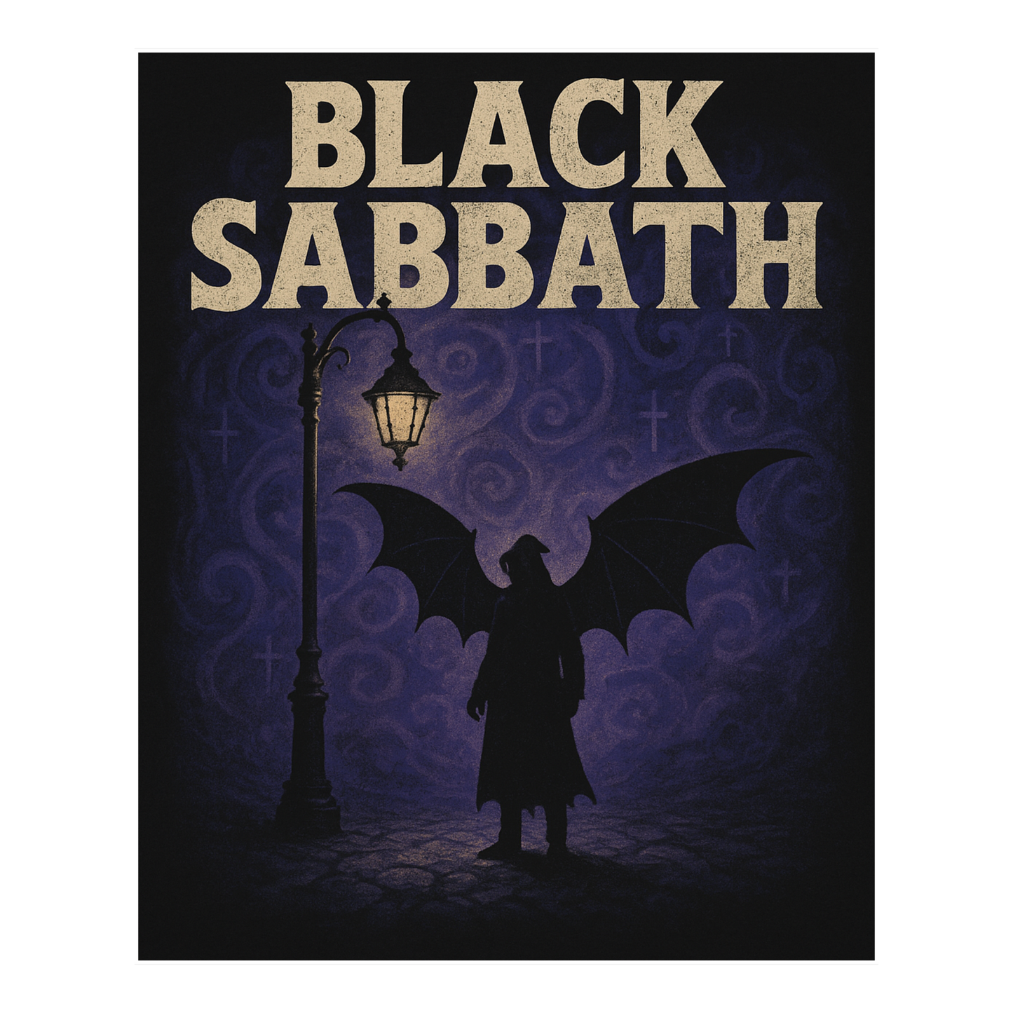 Black Sabbath Paranoid Shadows T-Shirt - Black